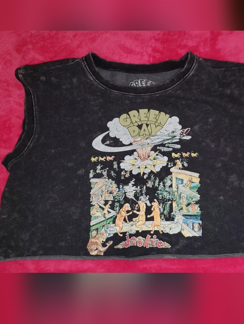 MAD Engine Black Green Day 'Dookie' Graphic Tank Top